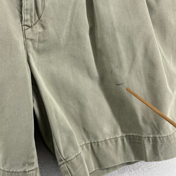 POLO RALPH LAUREN Shorts Mens 35 Military 8" Double Pleat Chino Belted Made USA - Picture 10 of 14